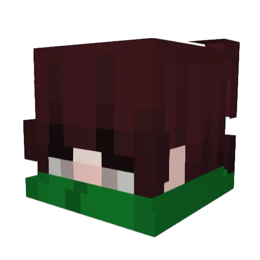OxAngx Minecraft avatar head, 3D render