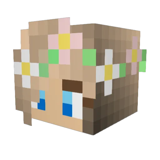 OxD151 Minecraft avatar head, 3D render