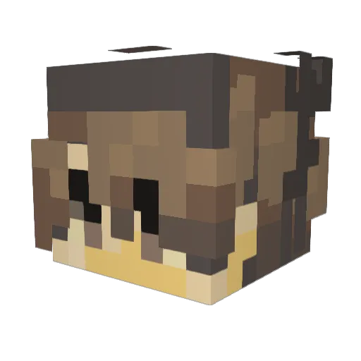 OxGoose Minecraft avatar head, 3D render