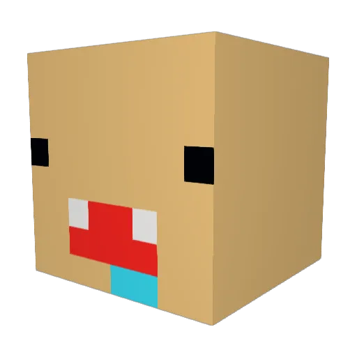 OxSyx8 Minecraft avatar head, 3D render