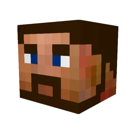 OxY1028 Minecraft avatar head, 3D render