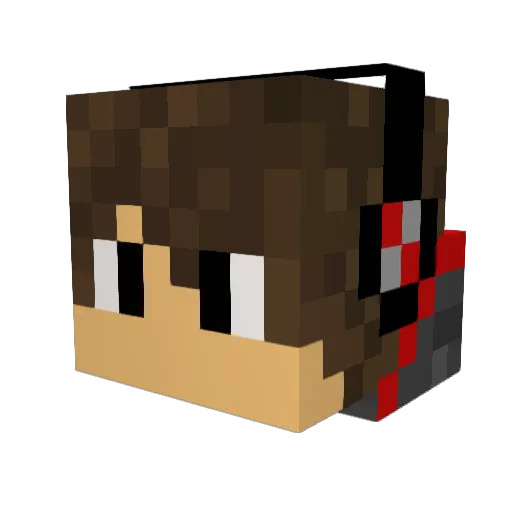 OxarusO Minecraft avatar head, 3D render