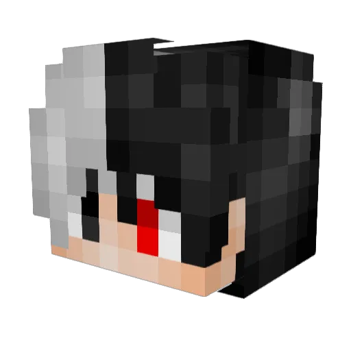 Oxcuro Minecraft avatar head, 3D render