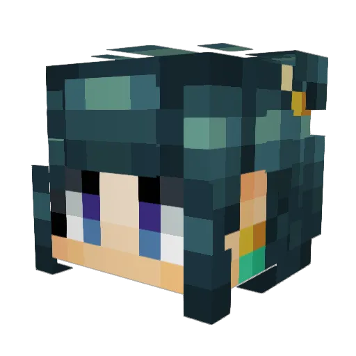 Oxdogo9 Minecraft avatar head, 3D render