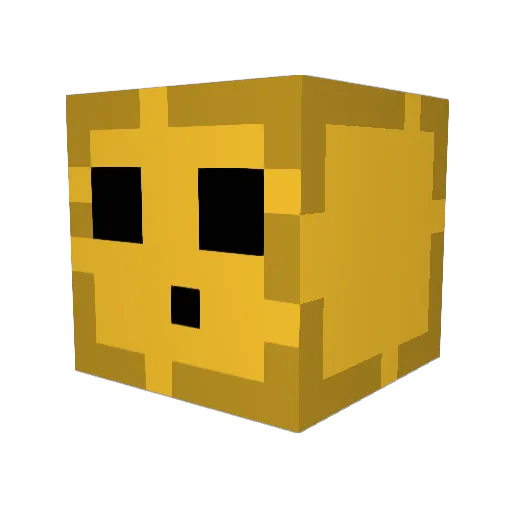 Oxedora Minecraft avatar head, 3D render