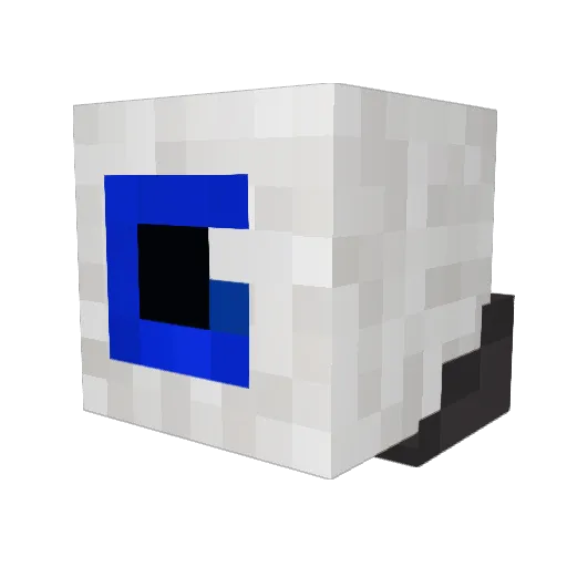 Oxelot123 Minecraft avatar head, 3D render