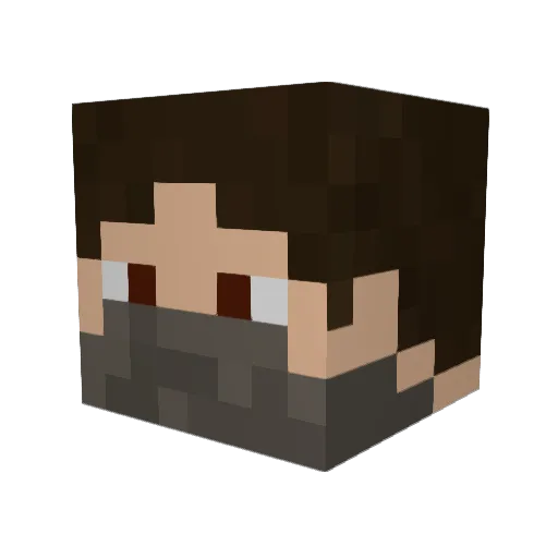 OxenGames Minecraft avatar head, 3D render