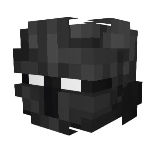 Oxerent Minecraft avatar head, 3D render