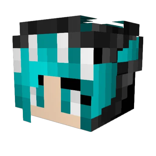 Oxhana Minecraft avatar head, 3D render