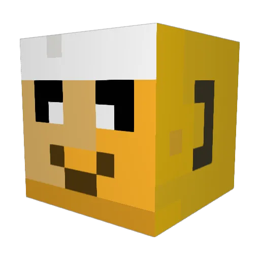OxiForever__ Minecraft avatar head, 3D render