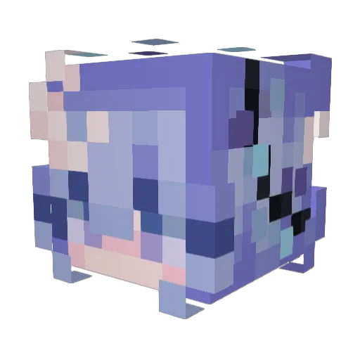 Oxi_Calimari Minecraft avatar head, 3D render