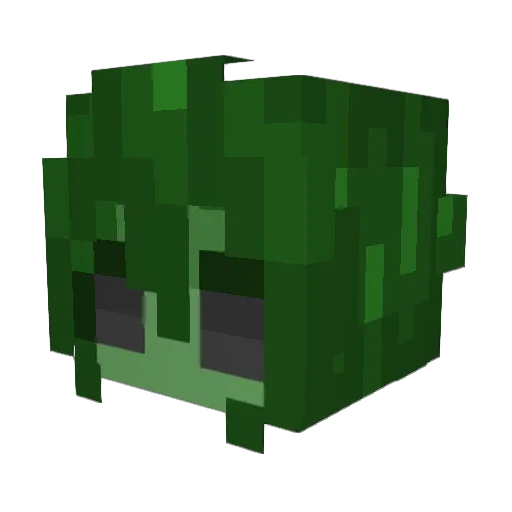 Oxicreep Minecraft avatar head, 3D render