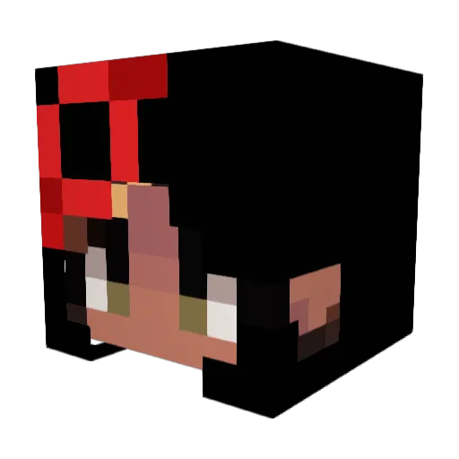 Oxielot Minecraft avatar head, 3D render
