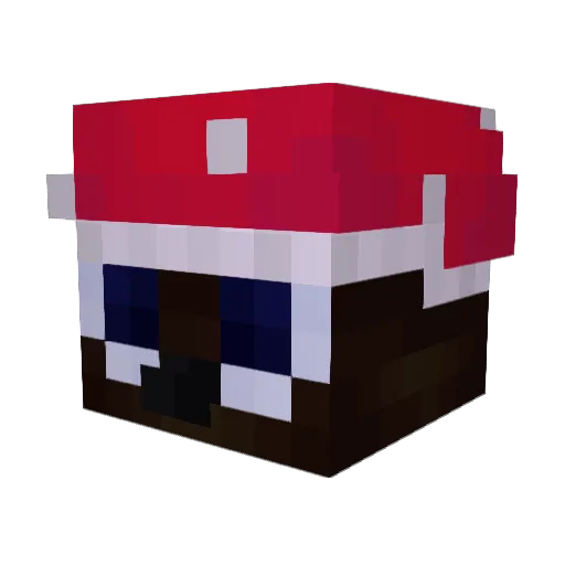 Oxif Minecraft avatar head, 3D render