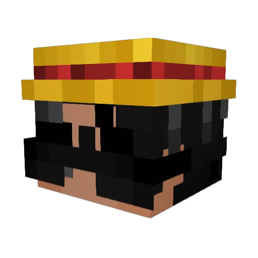 Oxigate Minecraft avatar head, 3D render