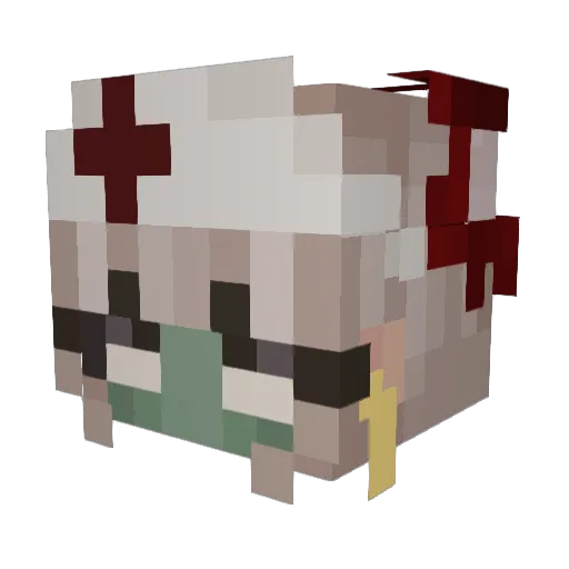 Oxii11 Minecraft avatar head, 3D render