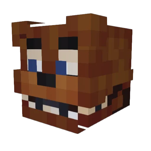 OxoWRLD Minecraft avatar head, 3D render
