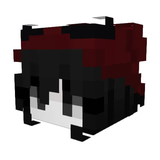 Oxpippa Minecraft avatar head, 3D render