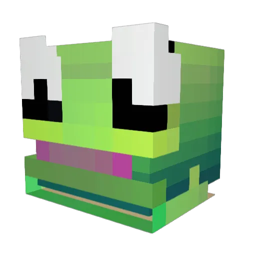 Oxren Minecraft avatar head, 3D render