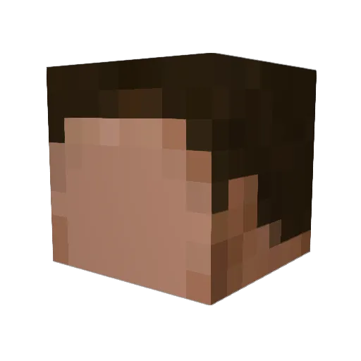 OxterBob Minecraft avatar head, 3D render