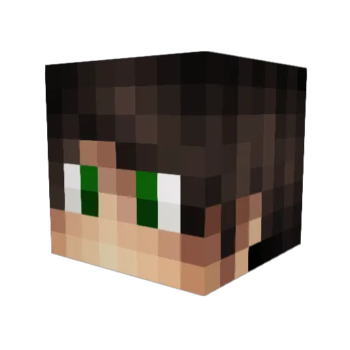 Oxtrosk Minecraft avatar head, 3D render