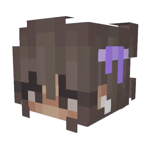 Oxvillia Minecraft avatar head, 3D render