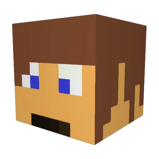 Oxxyy13 Minecraft avatar head, 3D render