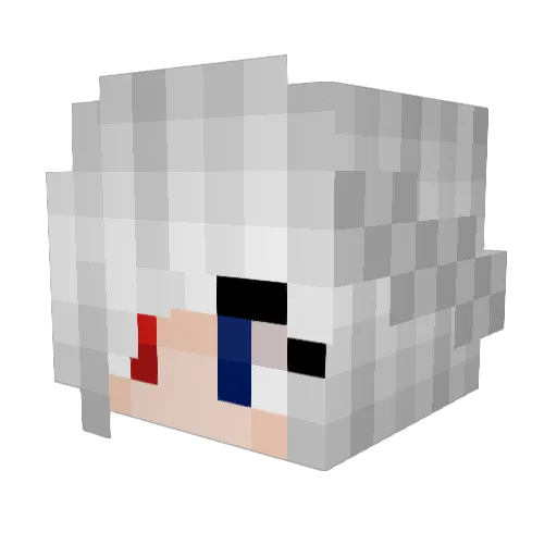 Oxy30s Minecraft avatar head, 3D render