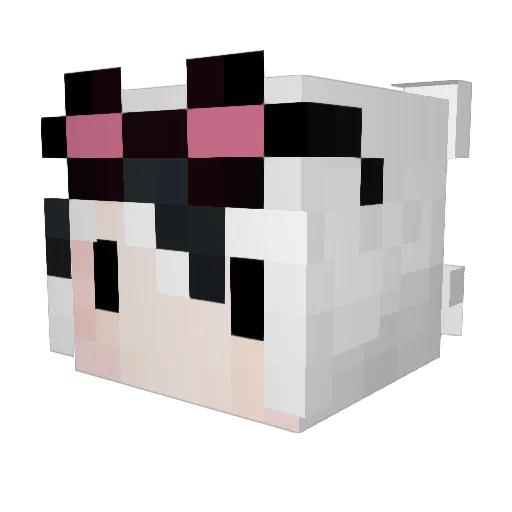 OxyAtomic Minecraft avatar head, 3D render