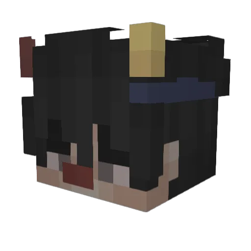 OxyGeNN30 Minecraft avatar head, 3D render