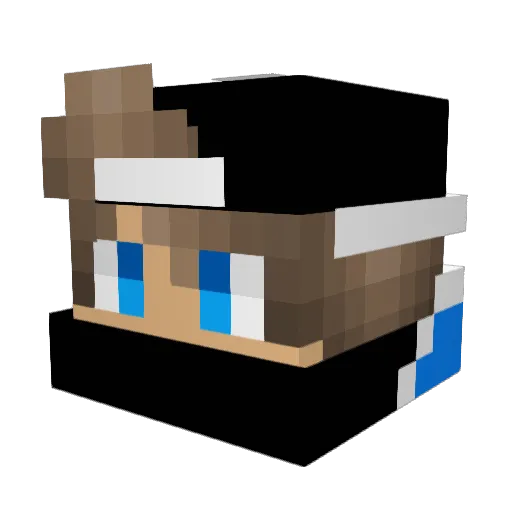 OxyGen0 Minecraft avatar head, 3D render