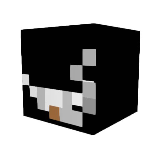 OxycodonObi Minecraft avatar head, 3D render