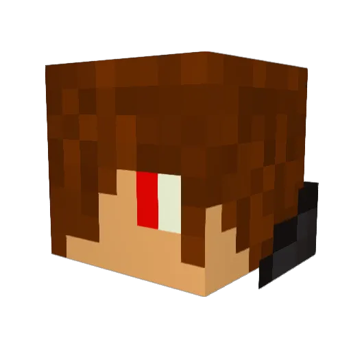 Oxyde840 Minecraft avatar head, 3D render
