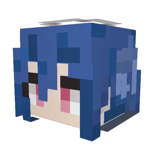OxygenAer Minecraft avatar head, 3D render