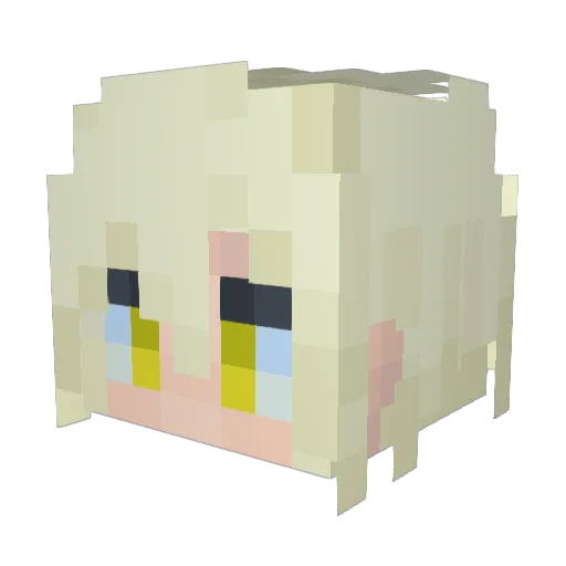 OxygenWasTaken Minecraft avatar head, 3D render