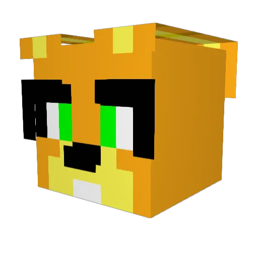 OxyisIshere Minecraft avatar head, 3D render