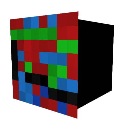 Oxynomer Minecraft avatar head, 3D render