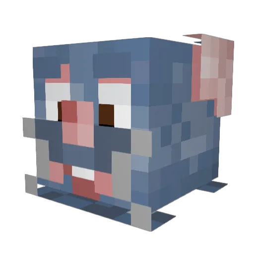 Oxzn Minecraft avatar head, 3D render