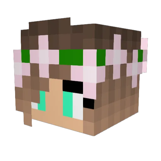 OyayaDestroyer Minecraft avatar head, 3D render