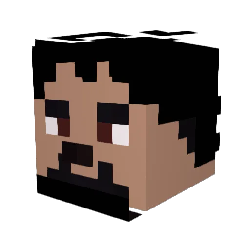 Oyfoh Minecraft avatar head, 3D render