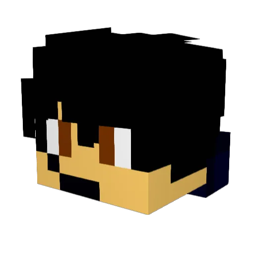 OyoPain Minecraft avatar head, 3D render