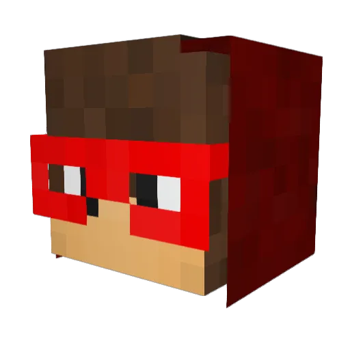OyunZari Minecraft avatar head, 3D render