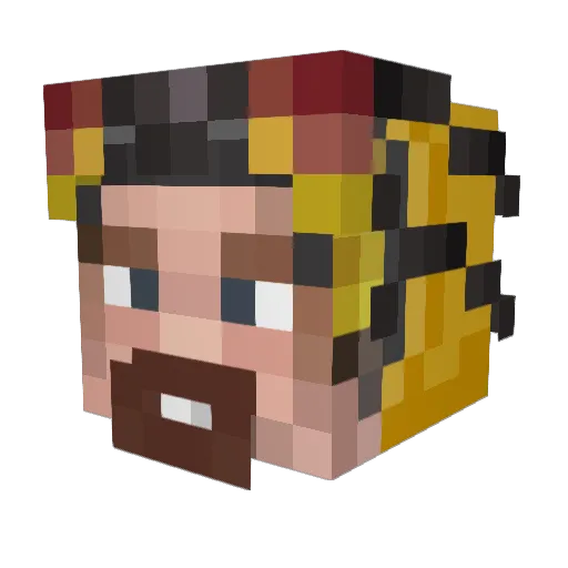 OyuncuKOK Minecraft avatar head, 3D render