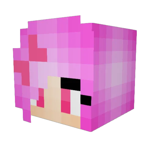 OywiththePoodles Minecraft avatar head, 3D render