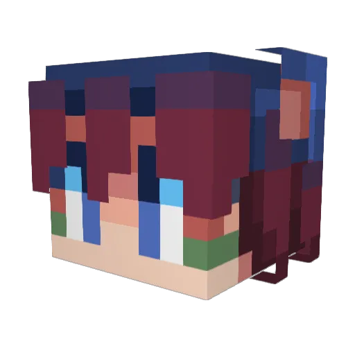 OzBoySea Minecraft avatar head, 3D render