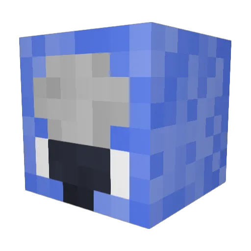 OzHache Minecraft avatar head, 3D render