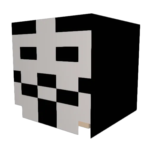 OzTiL Minecraft avatar head, 3D render