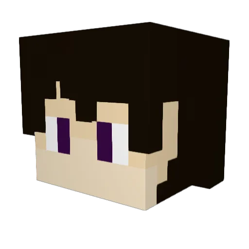 Ozald Minecraft avatar head, 3D render