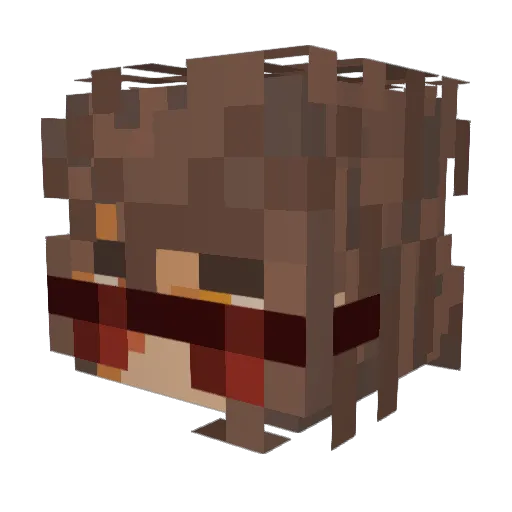 Ozanbard Minecraft avatar head, 3D render
