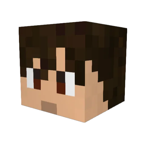 OzarkPancake Minecraft avatar head, 3D render